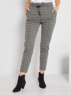 Slim-fit broek van milanotricot - Kiabi