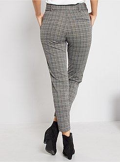 Slim-fit broek van milanotricot - Kiabi