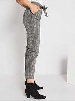 Slim-fit broek van milanotricot - Kiabi