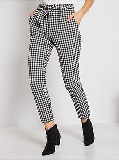 Slim-fit broek van milanotricot - Kiabi