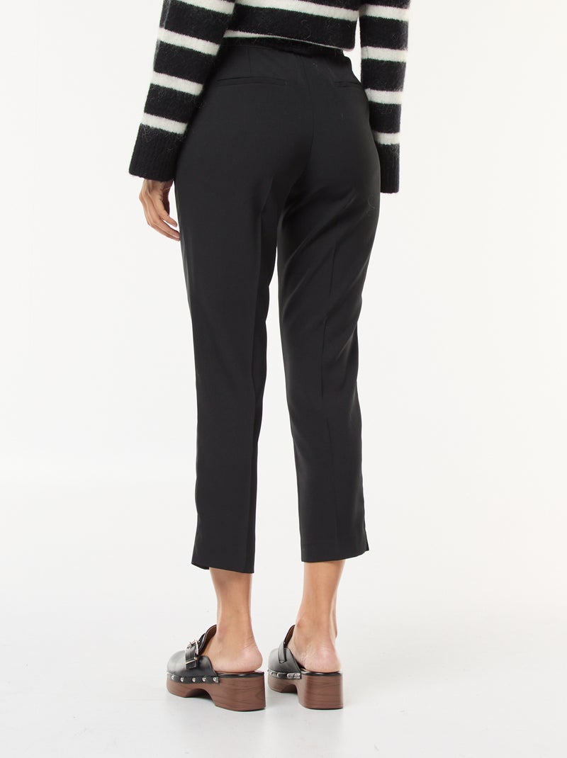 Slim-fit broek zwart - Kiabi