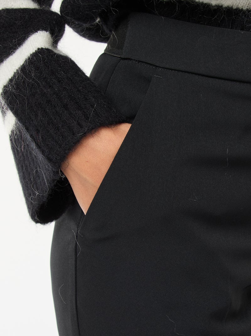 Slim-fit broek zwart - Kiabi