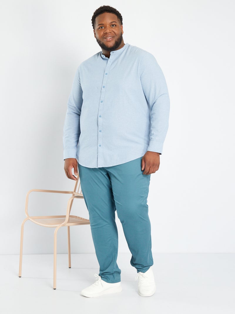 Slim-fit chino - L32 BLAUW - Kiabi