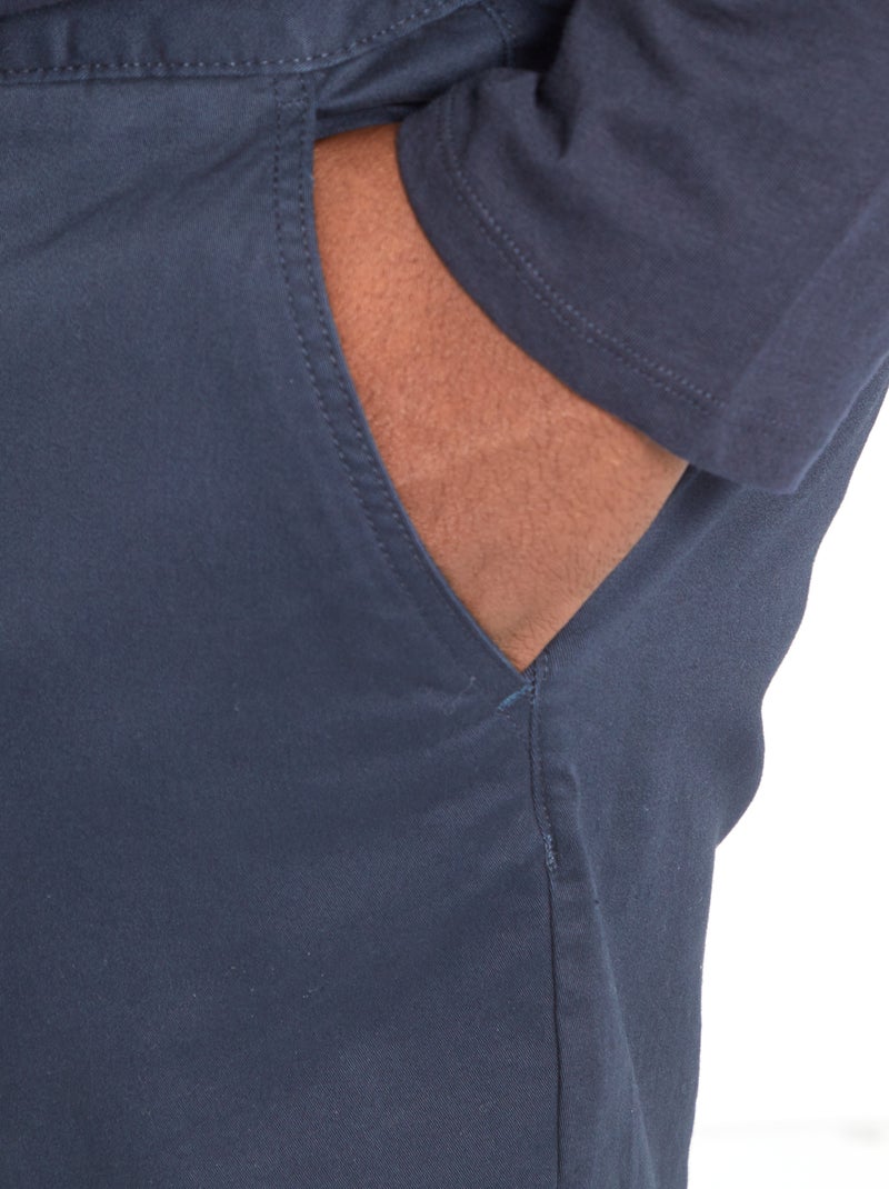 Slim fit chino - L32 BLAUW - Kiabi
