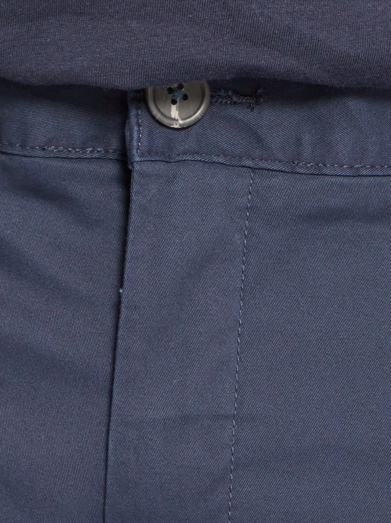 Slim fit chino - L32 BLAUW - Kiabi