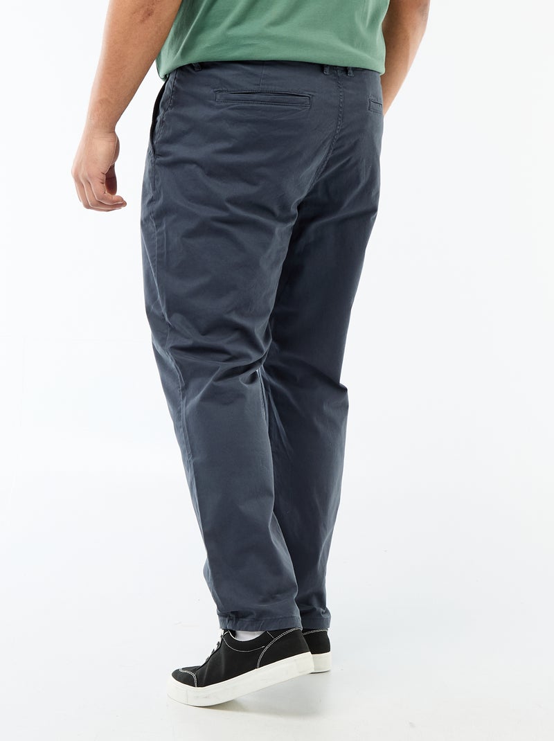 Slim-fit chino - L32 Blauw - Kiabi