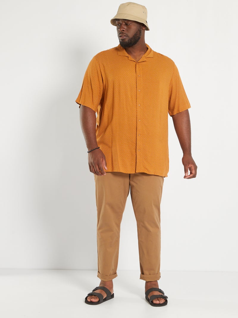 Slim-fit chino - L32 bruin - Kiabi