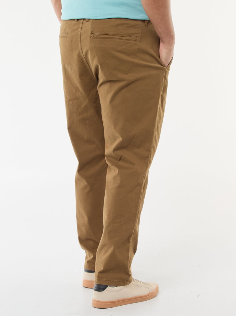 Slim-fit chino - L32 Bruin - Kiabi
