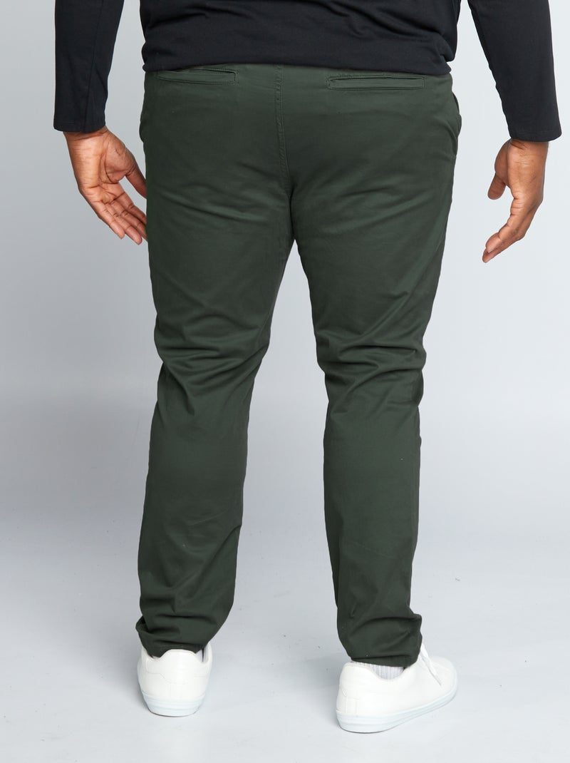 Slim fit chino - L32 GROEN - Kiabi