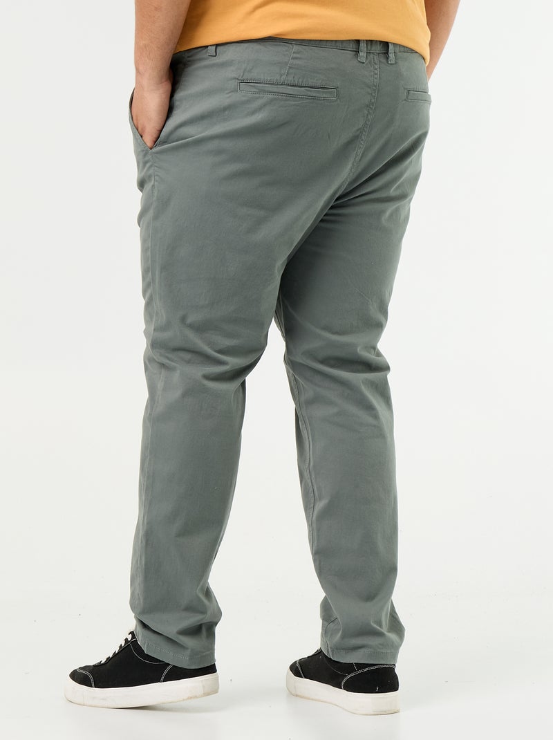 Slim-fit chino - L32 Groen - Kiabi
