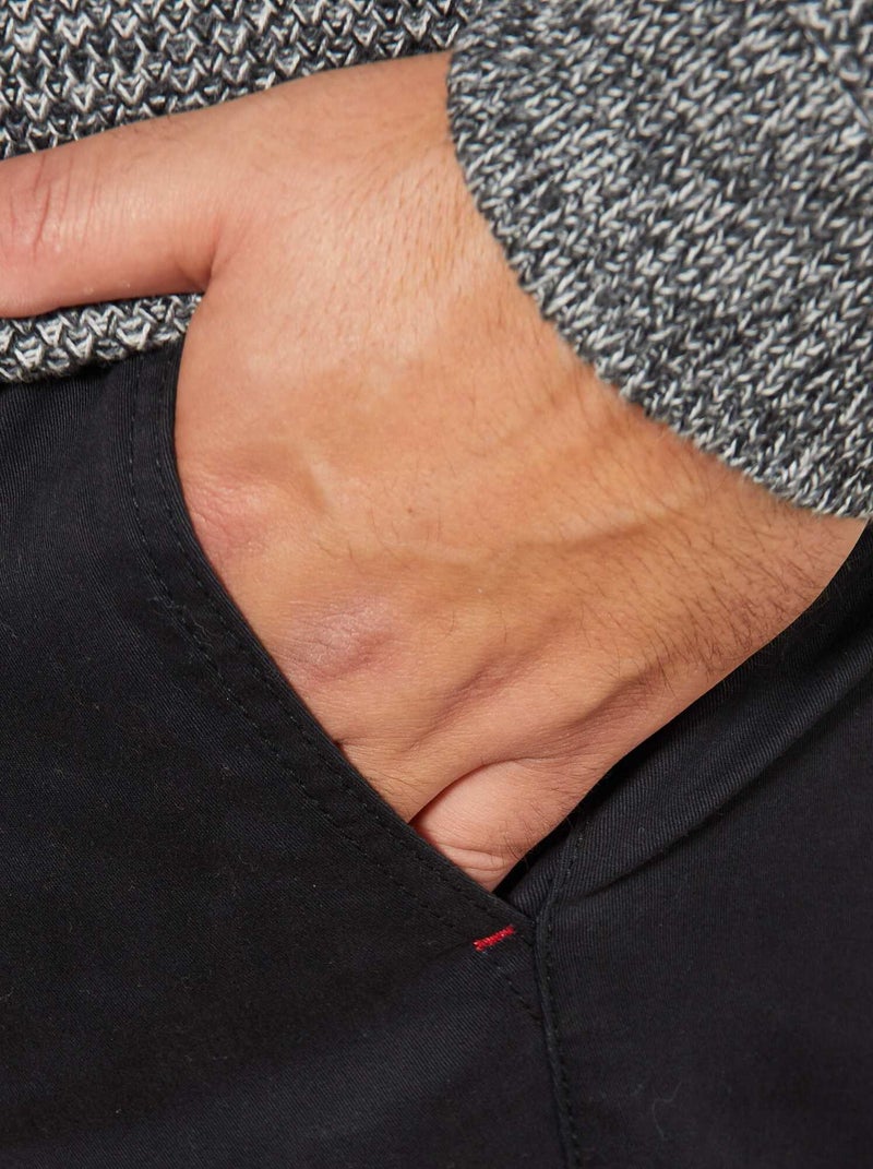 Slim fit chino - L32 zwart - Kiabi