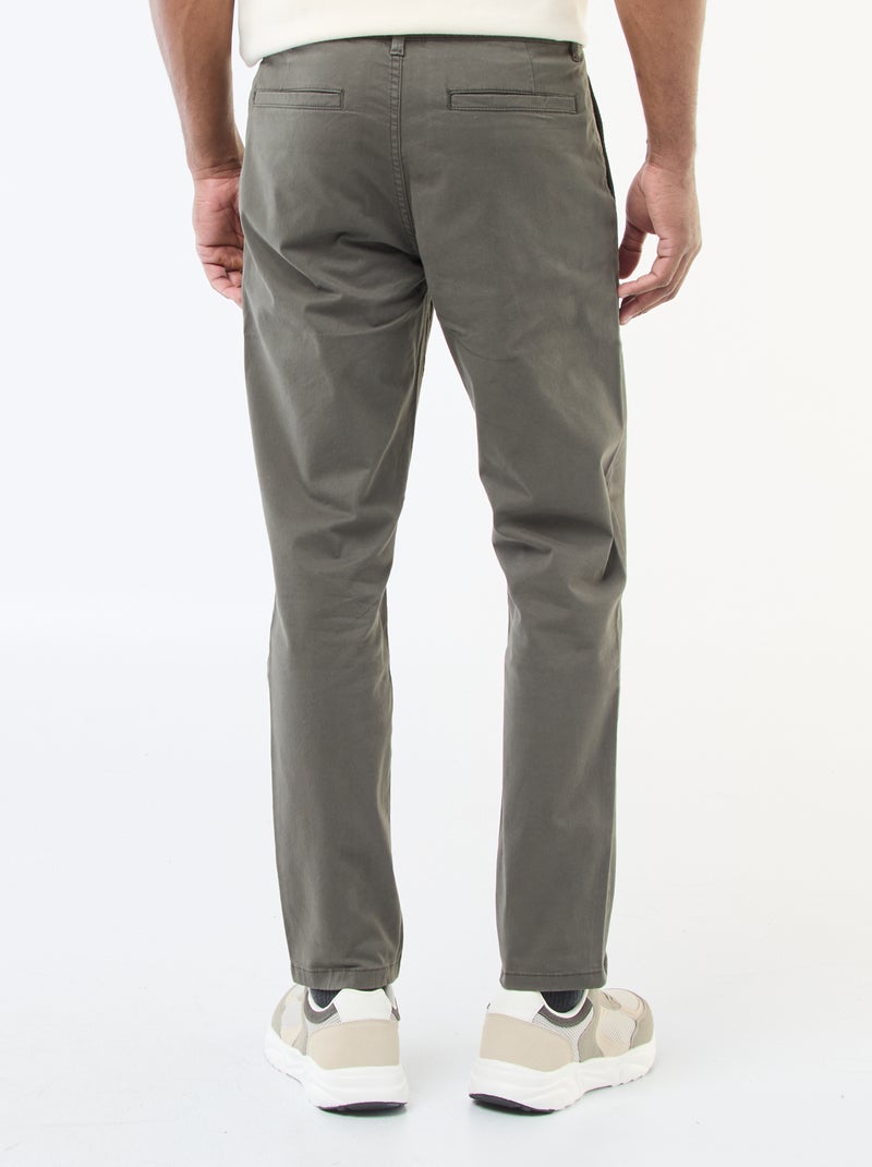 Slim-fit chino - L34 Kaki - Kiabi