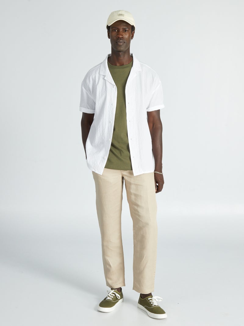 Slim-fit chino beige - Kiabi