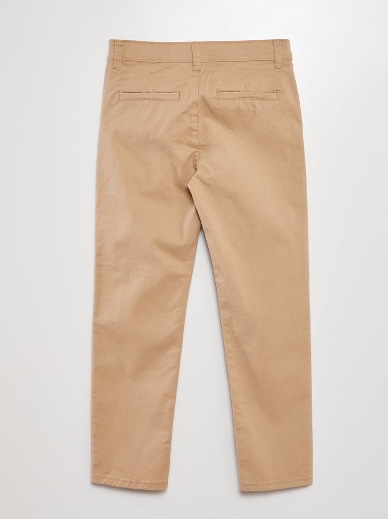 Slim-fit chino BIEGE - Kiabi