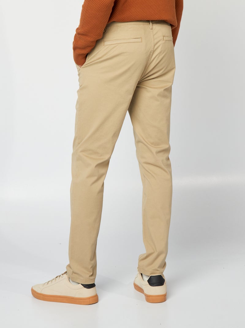 Slim-fit chino BIEGE - Kiabi