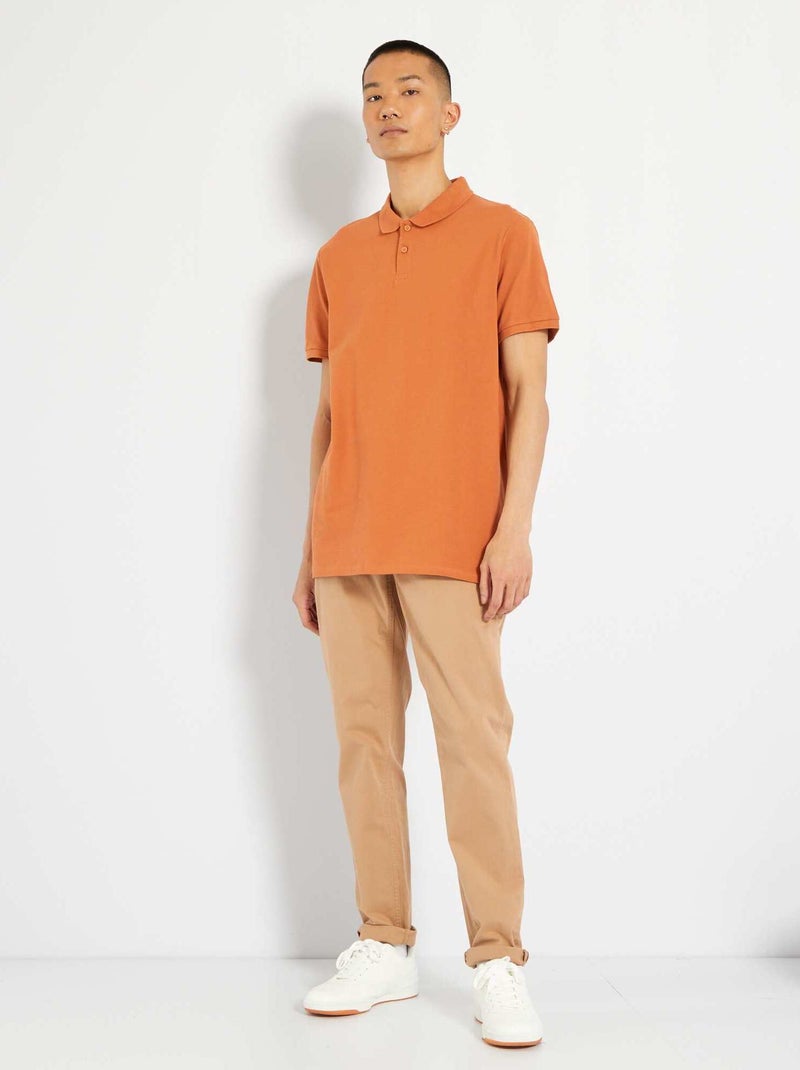Slim-fit chino biege - Kiabi