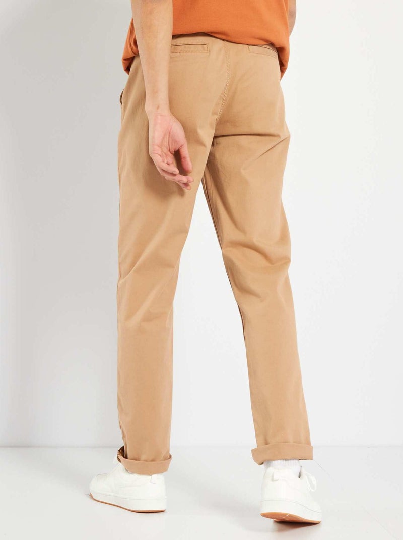 Slim-fit chino biege - Kiabi