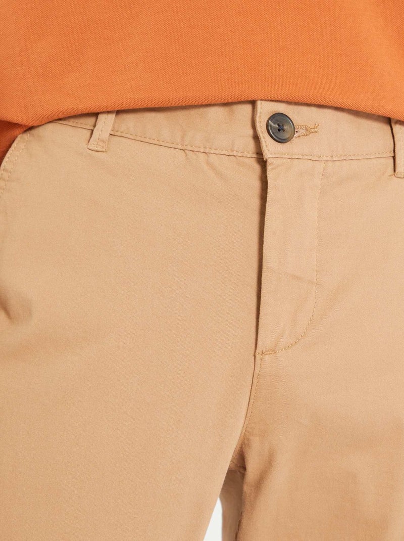 Slim-fit chino biege - Kiabi