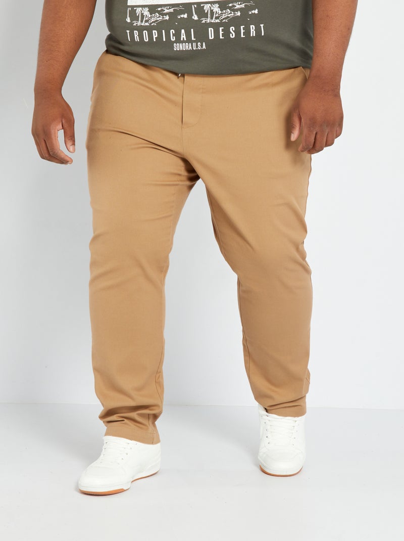 Slim-fit chino BIEGE - Kiabi