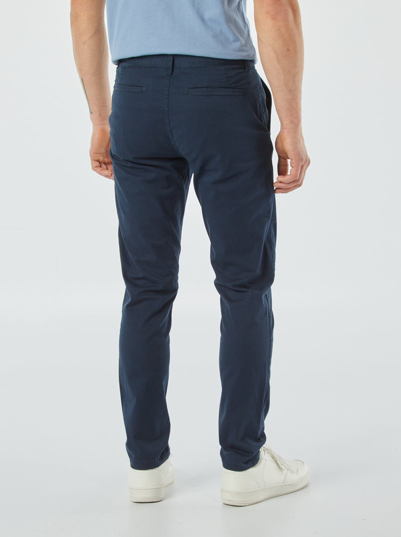 Slim-fit chino blauw - Kiabi