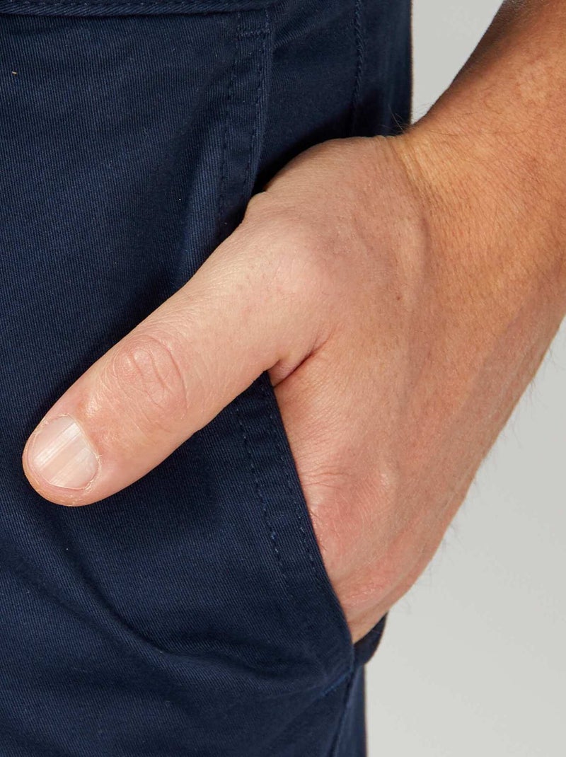 Slim-fit chino blauw - Kiabi