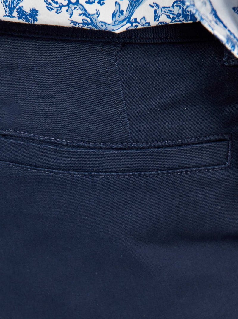 Slim-fit chino blauw - Kiabi