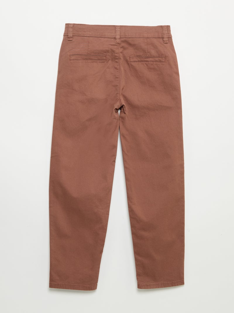Slim-fit chino Bruin - Kiabi