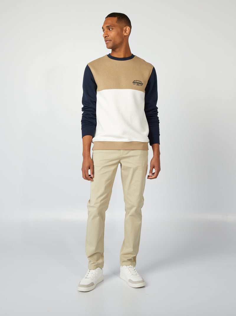 Slim-fit chino GROEN - Kiabi
