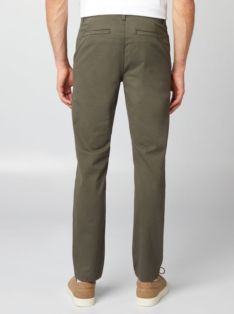 Slim-fit chino KAKI - Kiabi