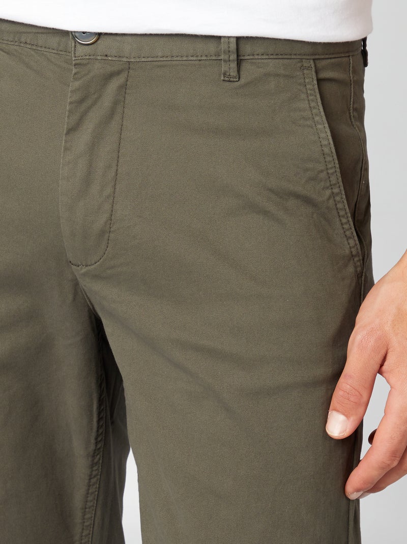 Slim-fit chino KAKI - Kiabi