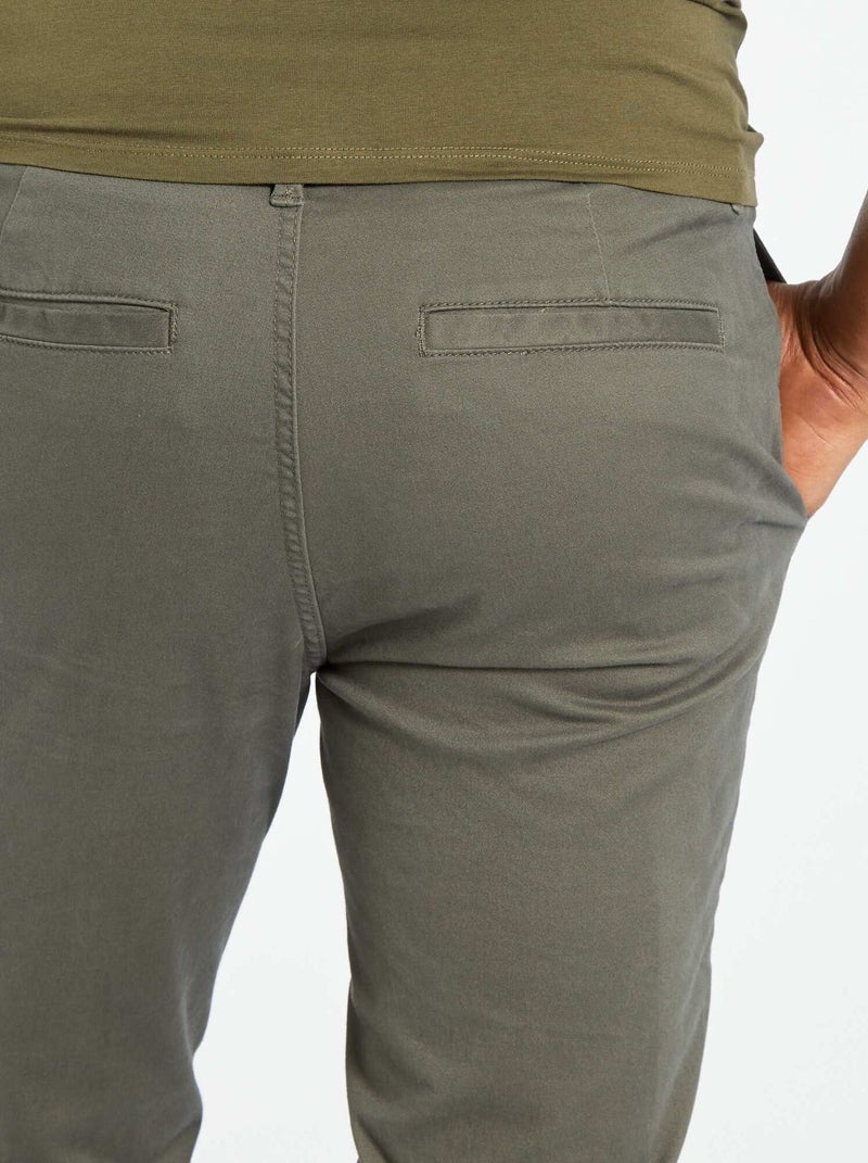 Slim-fit chino KAKI - Kiabi