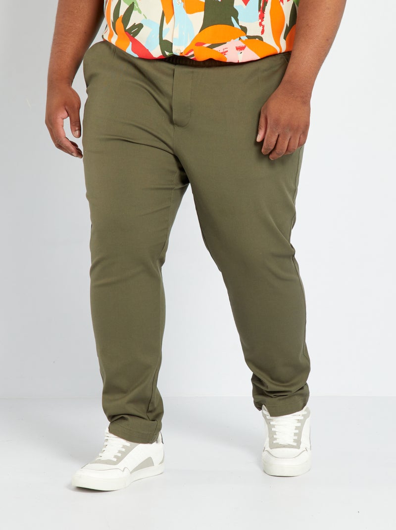 Slim-fit chino KAKI - Kiabi