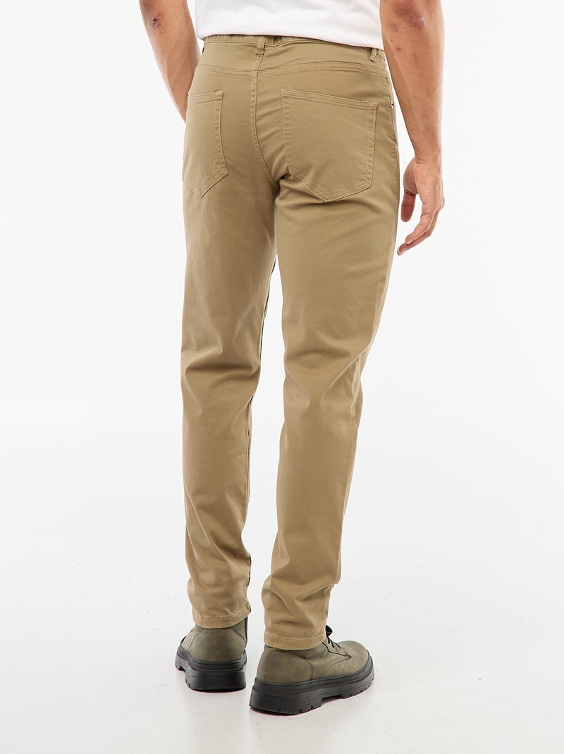 Slim-fit chino met 5 zakken - L32 Beige - Kiabi