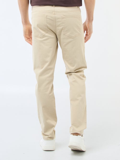 Slim-fit chino met 5 zakken - L32 - Kiabi