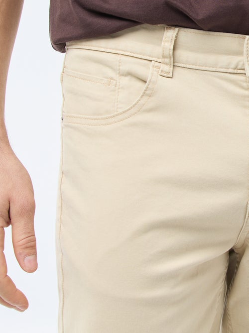 Slim-fit chino met 5 zakken - L32 - Kiabi
