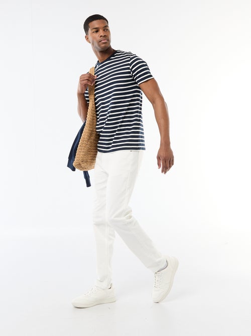 Slim-fit chino met 5 zakken - L32 - Kiabi