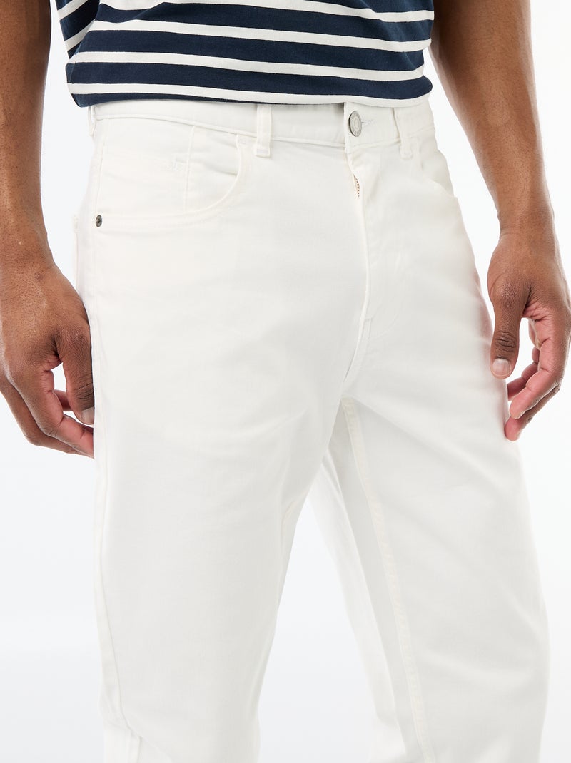 Slim-fit chino met 5 zakken - L32 Biege - Kiabi