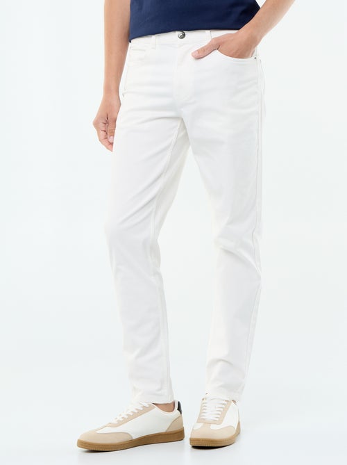 Slim-fit chino met 5 zakken - L32 - Kiabi