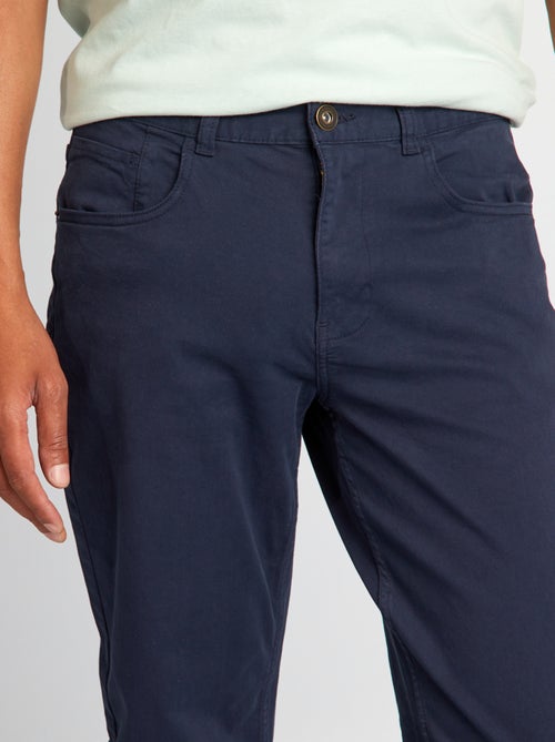 Slim-fit chino met 5 zakken - L32 - Kiabi