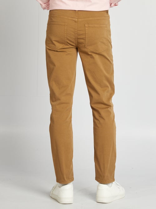 Slim-fit chino met 5 zakken - L32 - Kiabi
