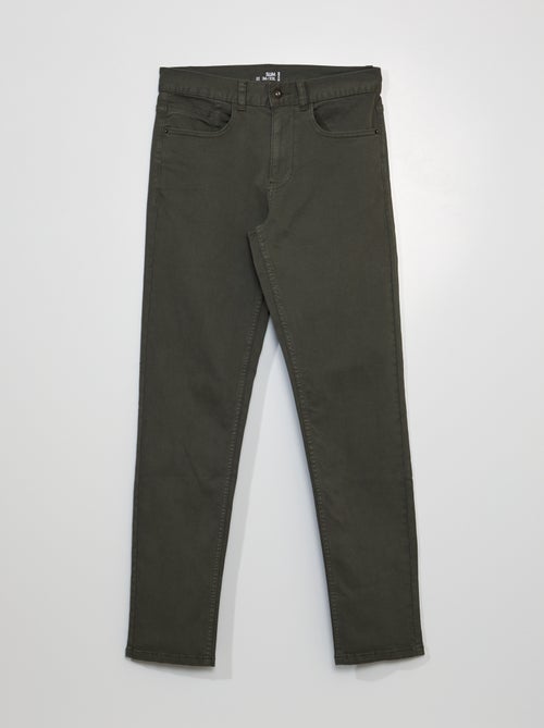 Slim-fit chino met 5 zakken - L32 - Kiabi