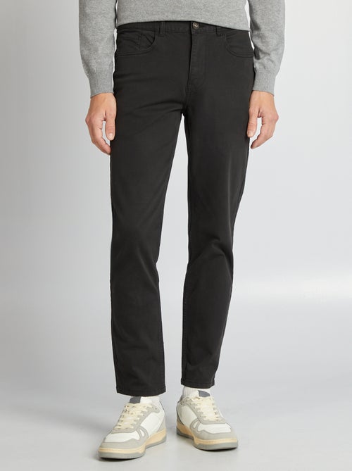 Slim-fit chino met 5 zakken - L32 - Kiabi