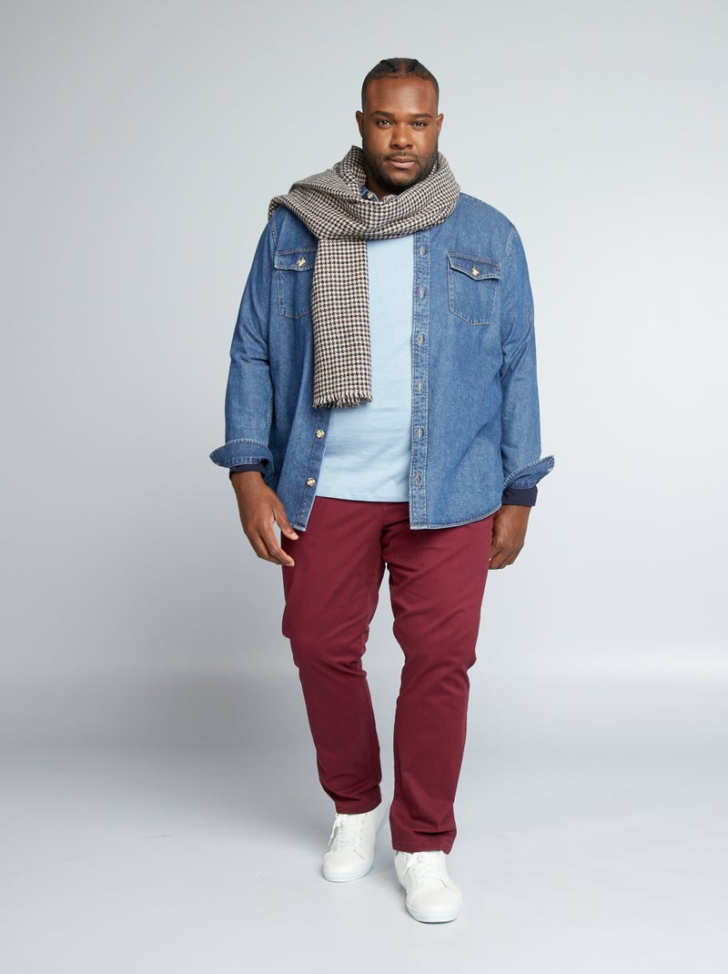 Slim-fit chino ROOD - Kiabi