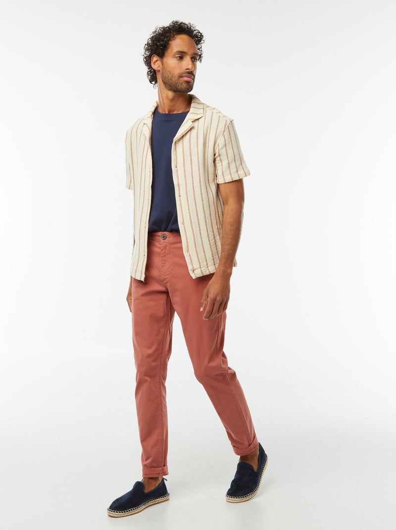 Slim-fit chino Rose - Kiabi