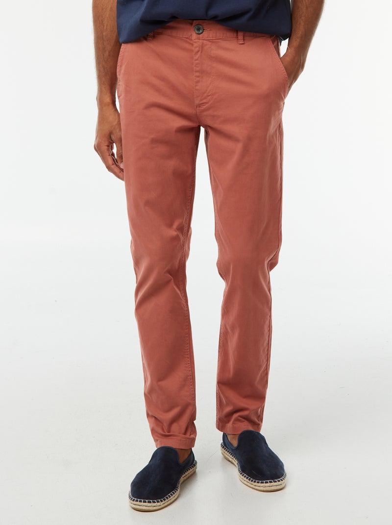 Slim-fit chino Rose - Kiabi