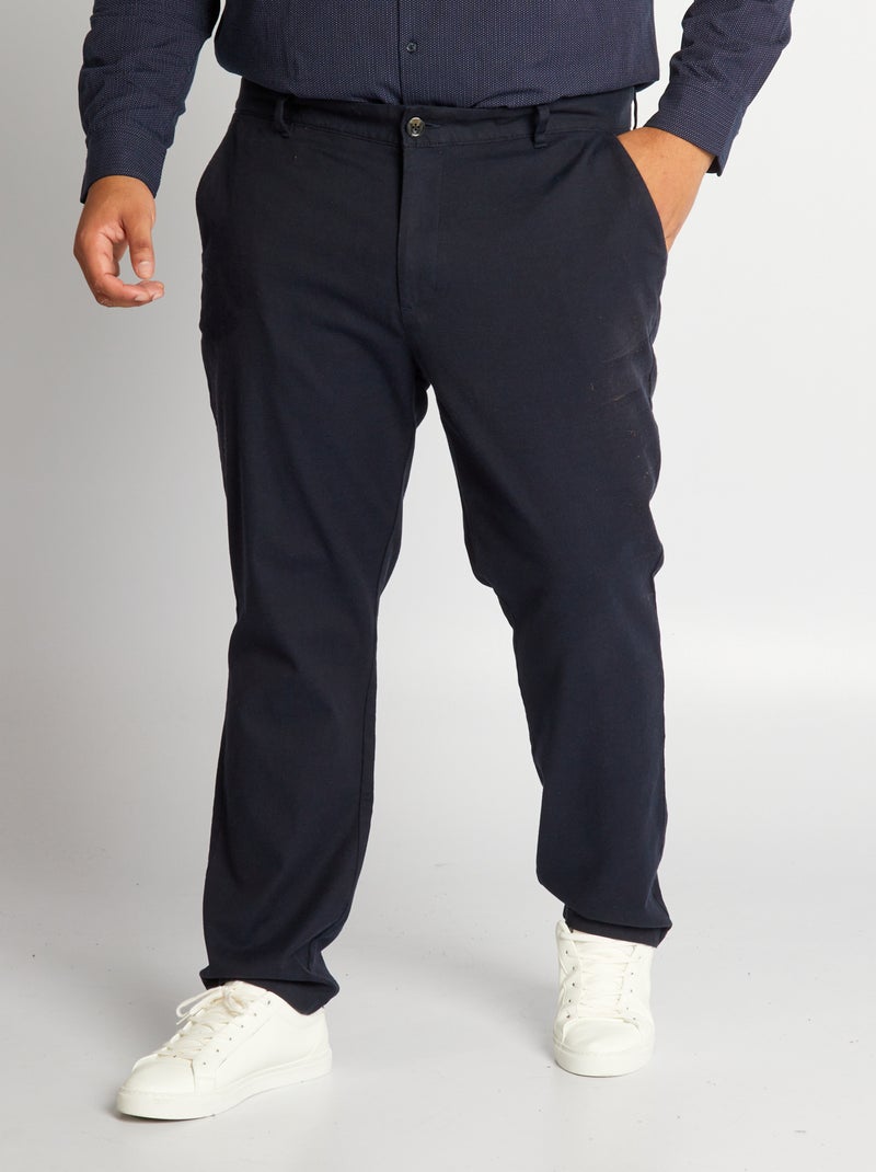 Slim-fit chino ZWART - Kiabi