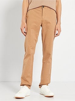 Slim-fit chinobroek L34 - Kiabi