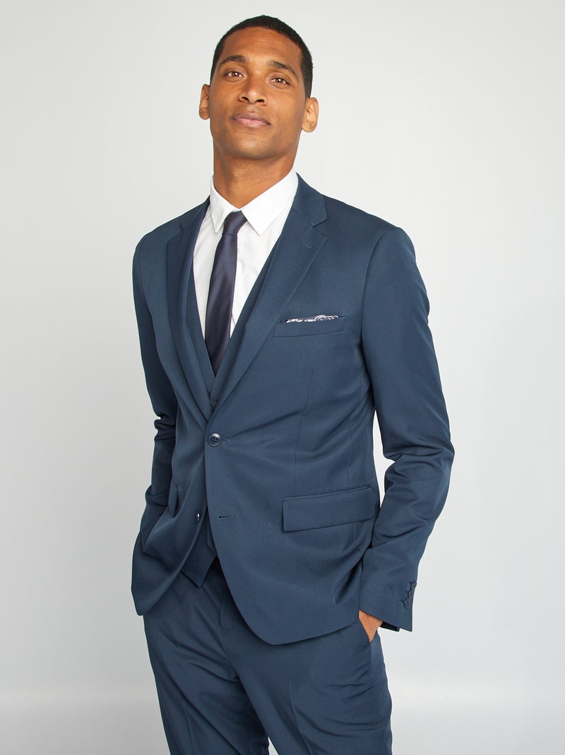 Slim-fit colbert BLAUW - Kiabi