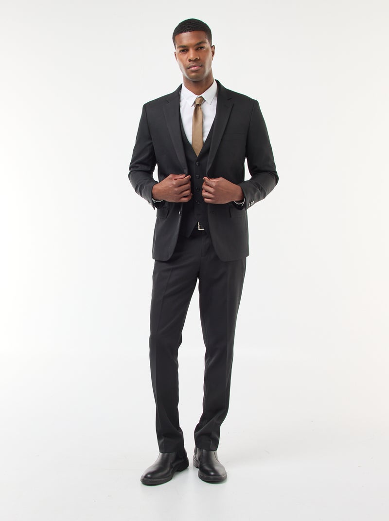 Slim-fit colbert zwart - Kiabi