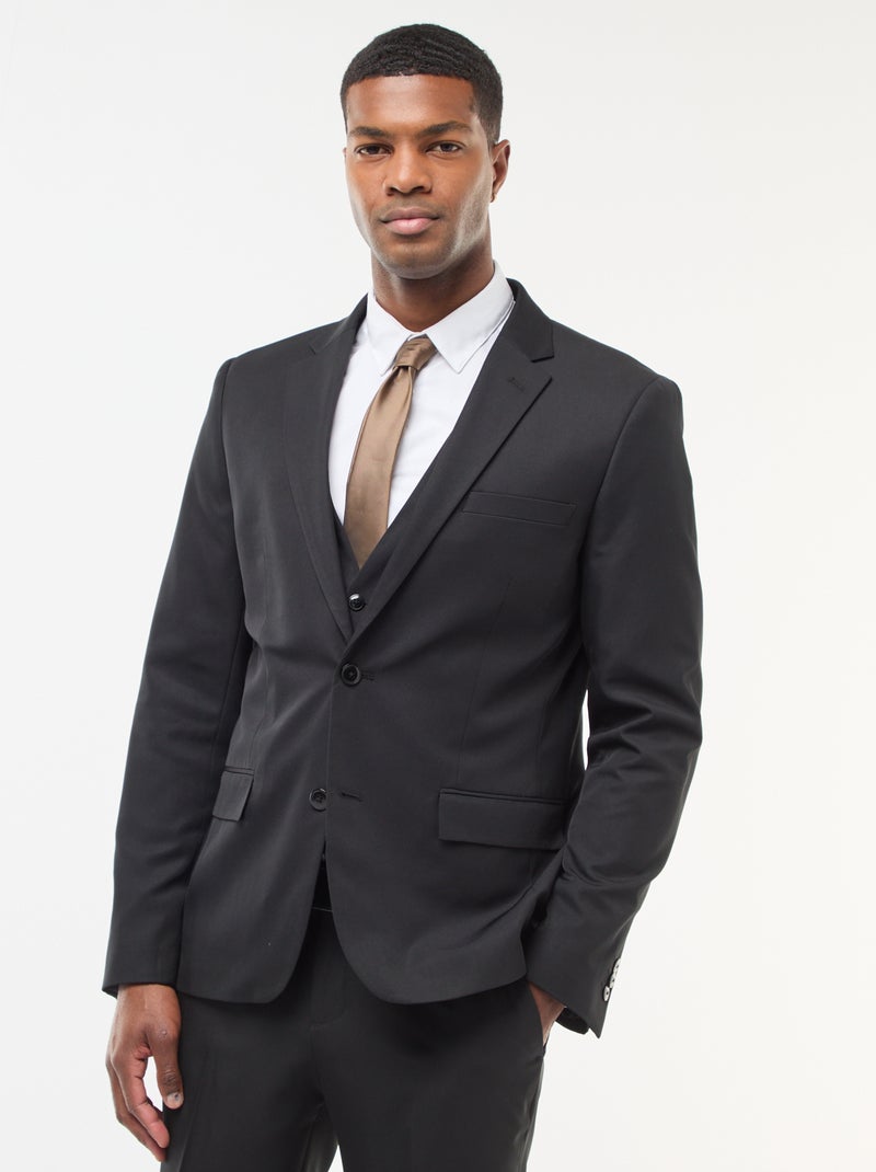 Slim-fit colbert zwart - Kiabi